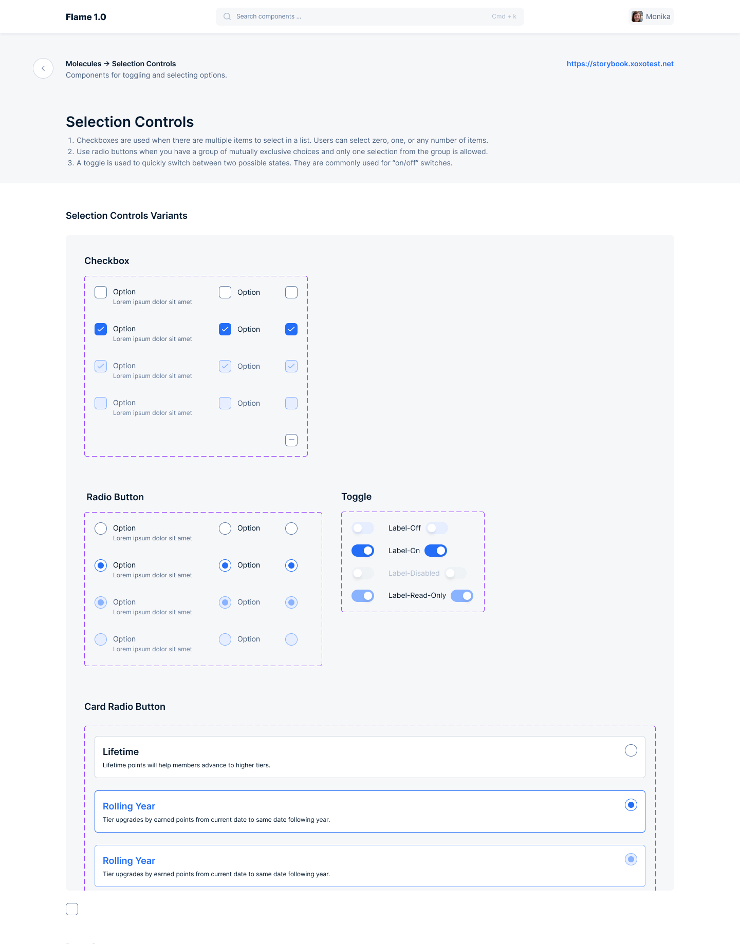 Flame Design System overview 3