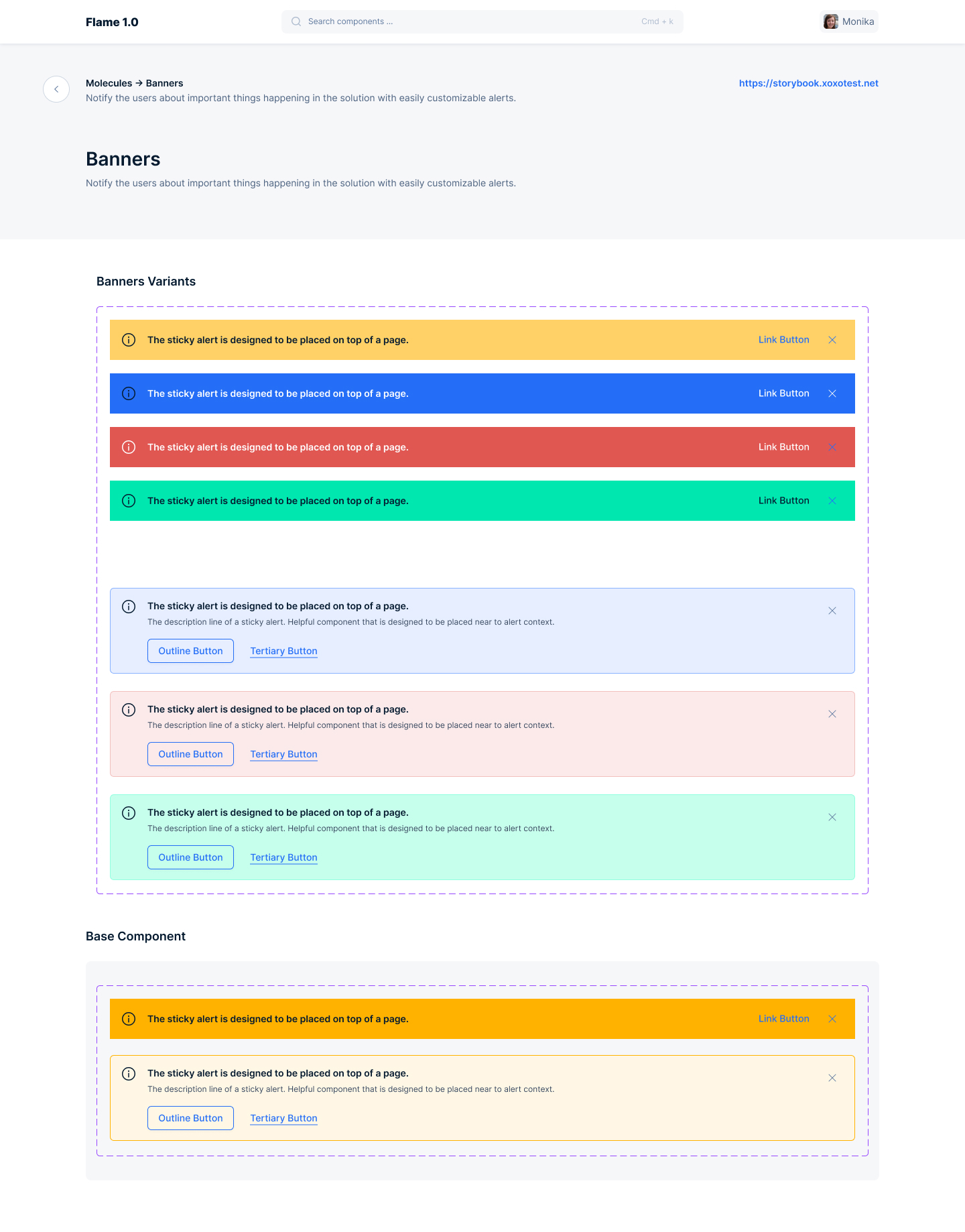 Flame Design System overview 4