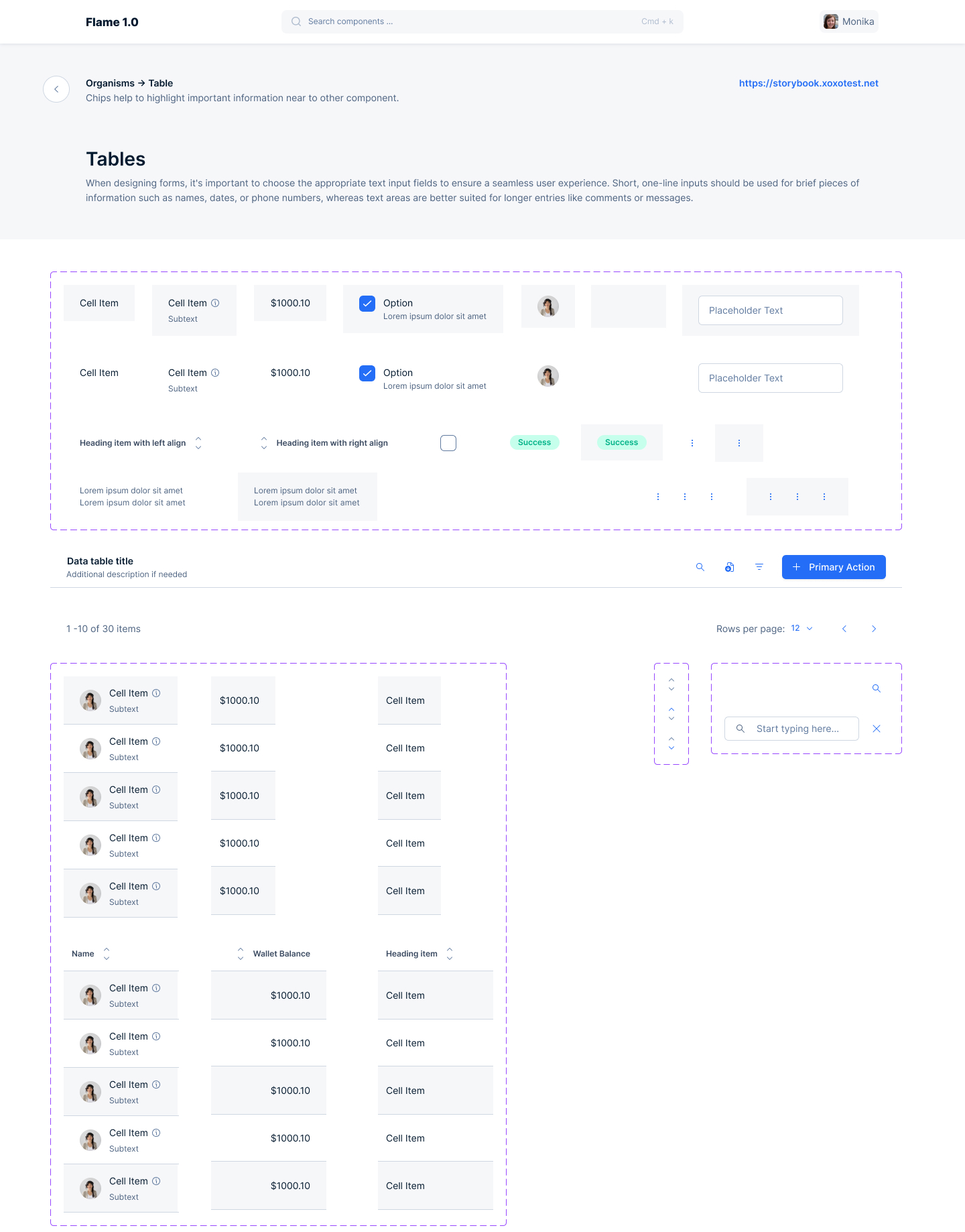 Flame Design System overview 5