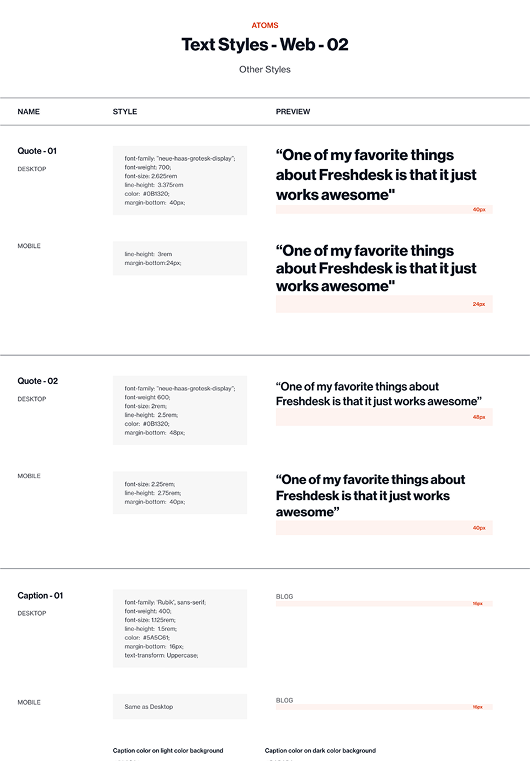 Freshworks Design System component 3